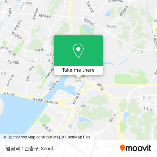 월곶역 1번출구 map