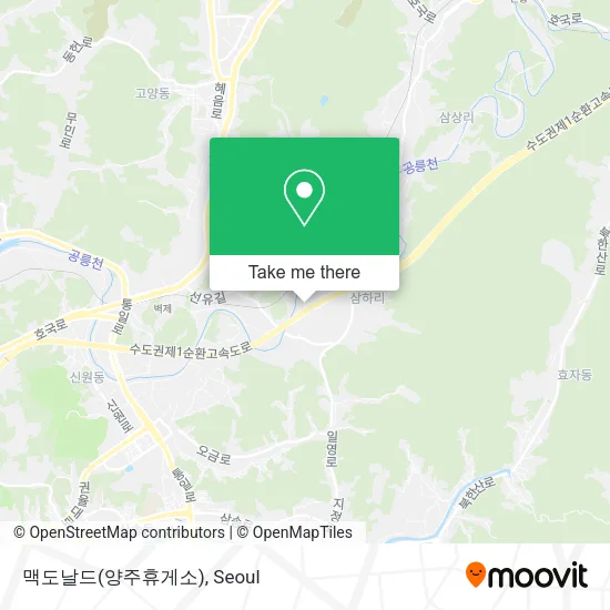 맥도날드(양주휴게소) map