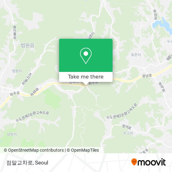 점말교차로 map