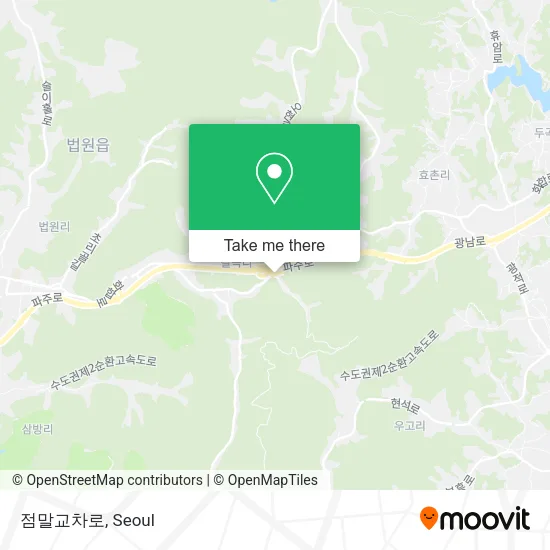 점말교차로 map