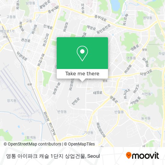 영통 아이파크 캐슬 1단지 상업건물 map