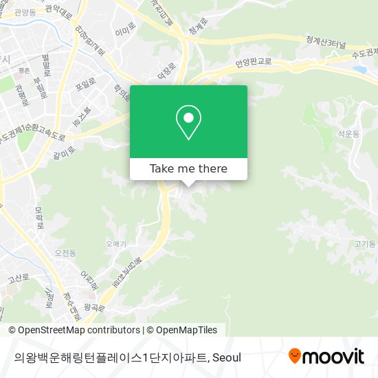 의왕백운해링턴플레이스1단지아파트 map