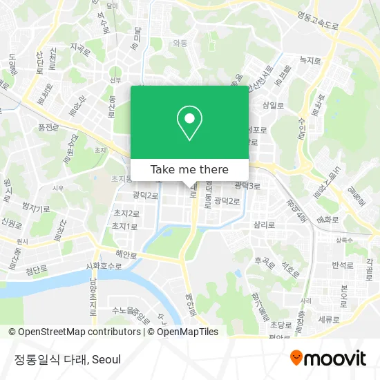 정통일식 다래 map