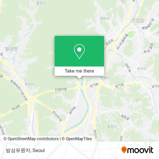 밤섬유원지 map