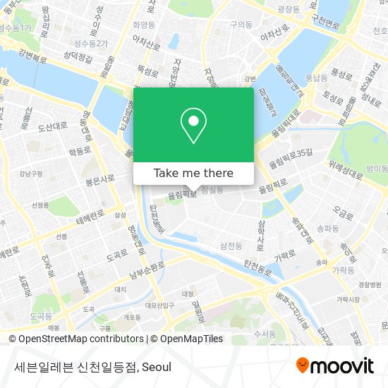 세븐일레븐 신천일등점 map