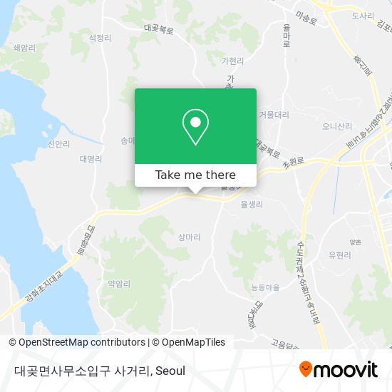 대곶면사무소입구 사거리 map