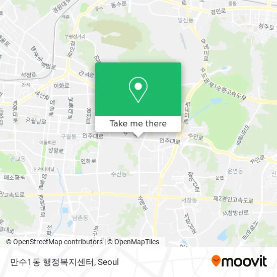만수1동 행정복지센터 map