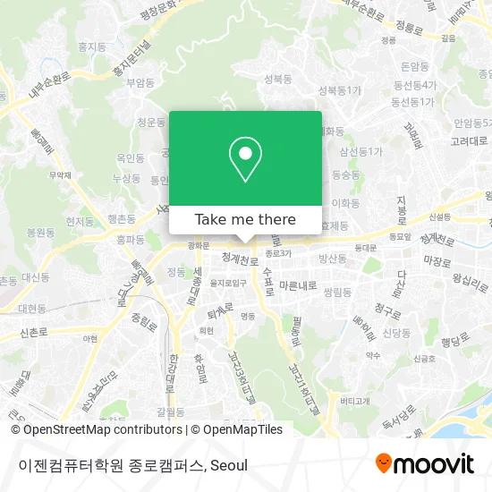 이젠컴퓨터학원 종로캠퍼스 map