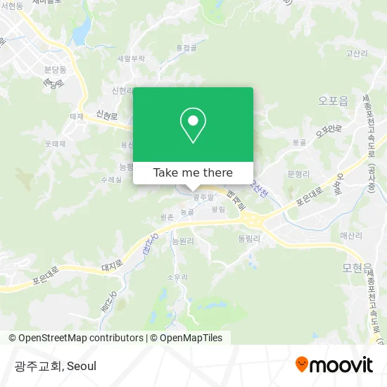 광주교회 map