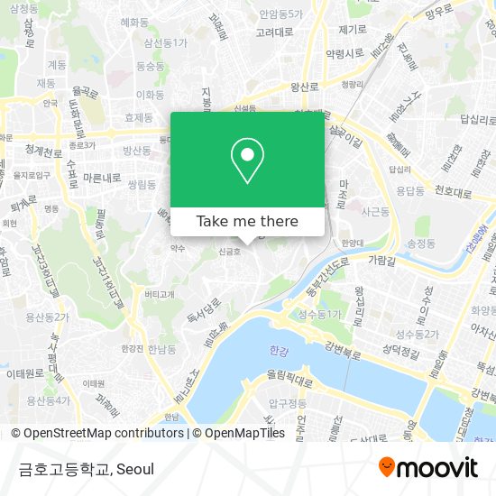 금호고등학교 map