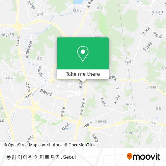 풍림 아이원 아파트 단지 map