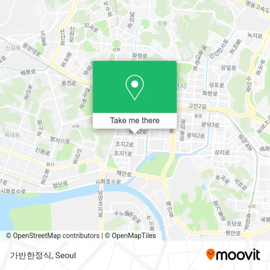 가반한정식 map