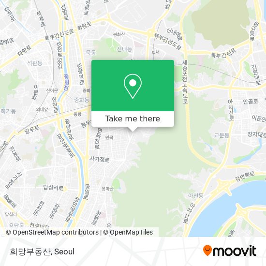 희망부동산 map