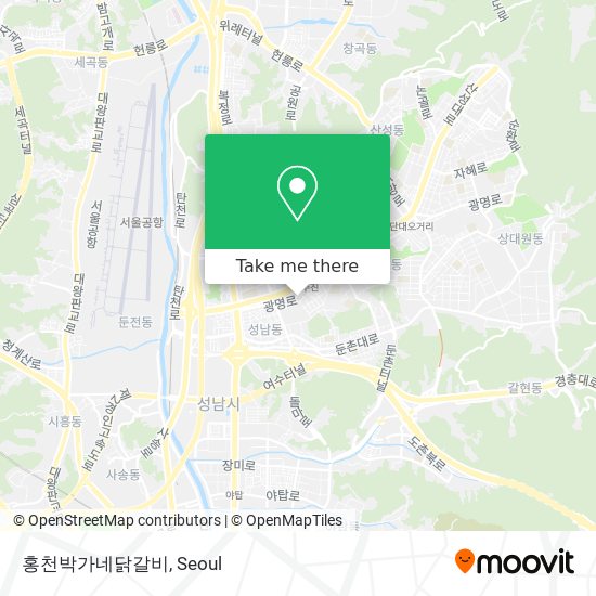 홍천박가네닭갈비 map