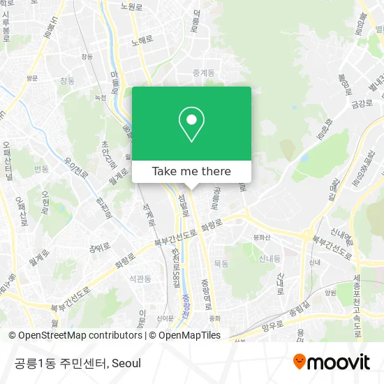 공릉1동 주민센터 map