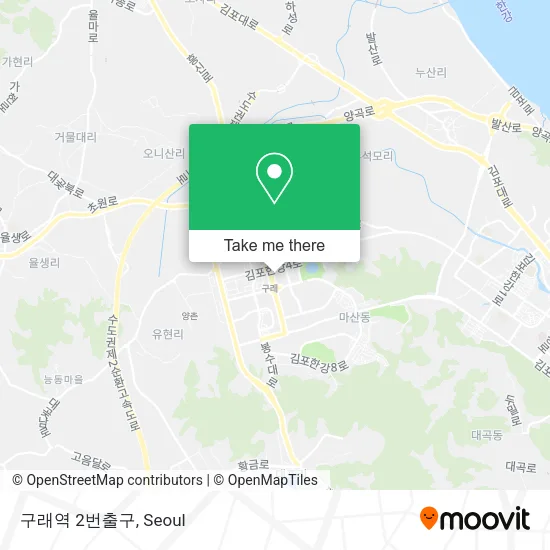 구래역 2번출구 map