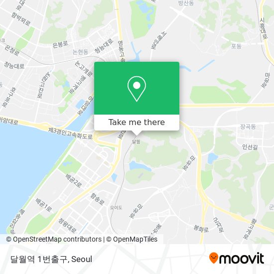 달월역 1번출구 map