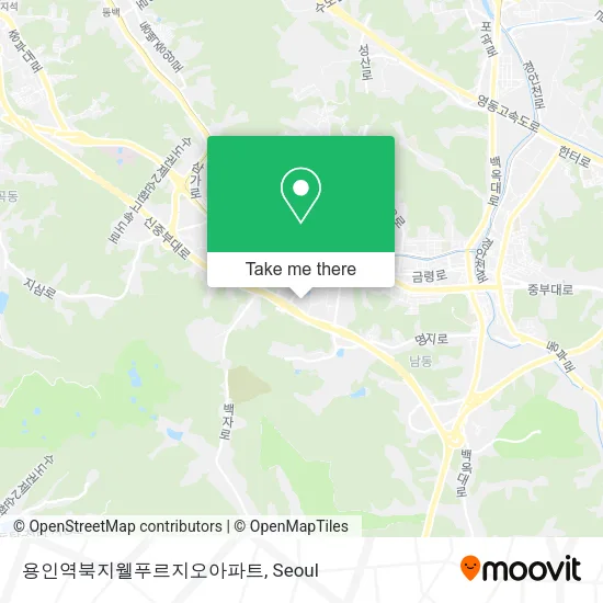 용인역북지웰푸르지오아파트 map