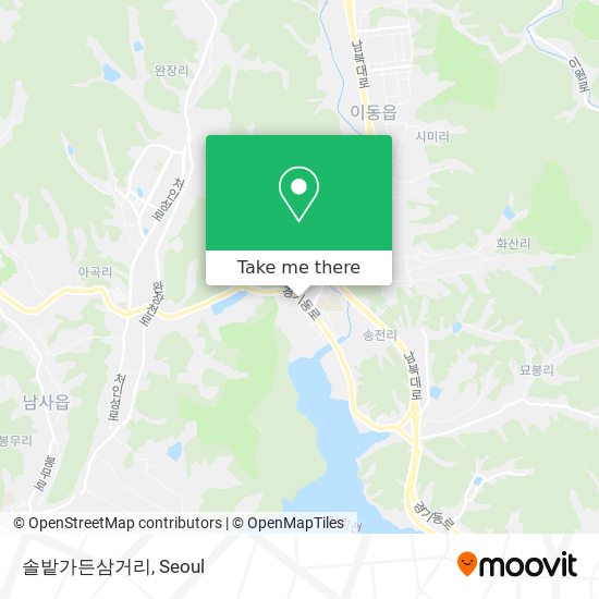 솔밭가든삼거리 map