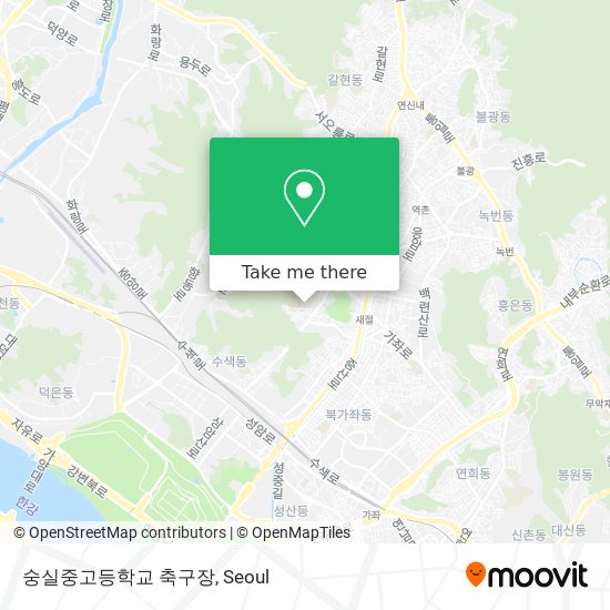 숭실중고등학교 축구장 map