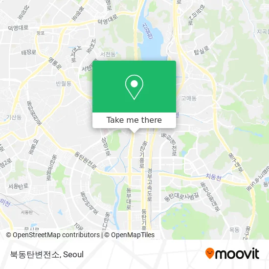 북동탄변전소 map