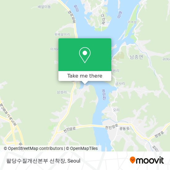 팔당수질개선본부 선착장 map