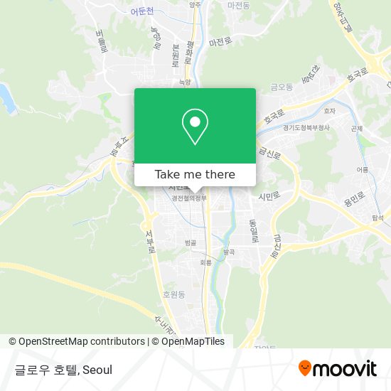 글로우 호텔 map