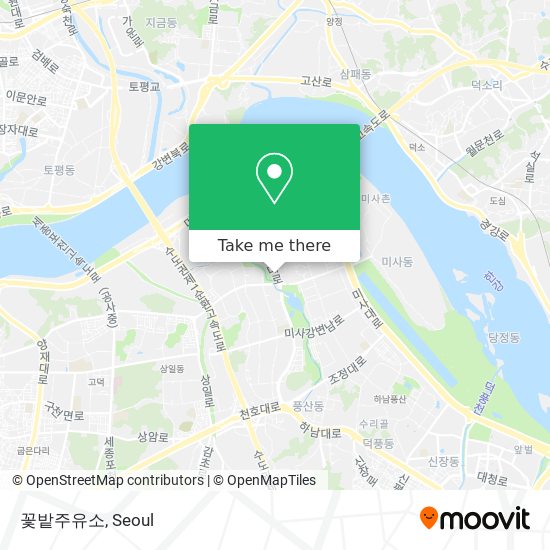 꽃밭주유소 map