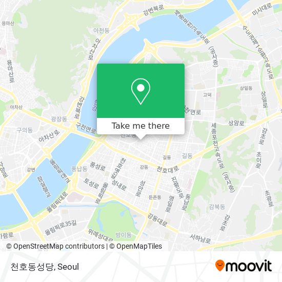 천호동성당 map