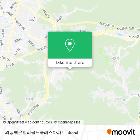 의왕백운밸리골드클래스아파트 map