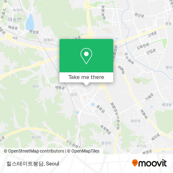 힐스테이트봉담 map