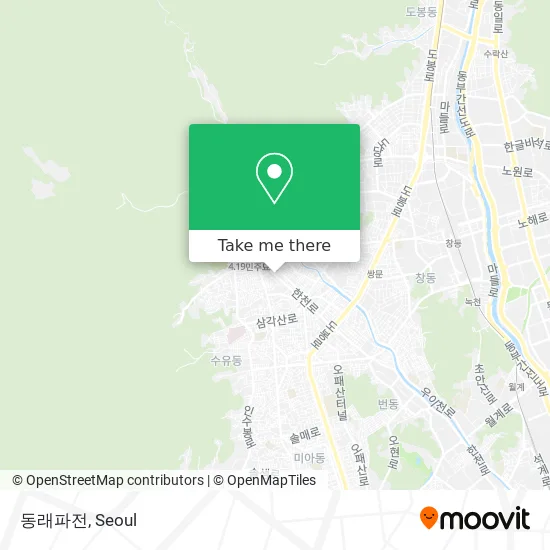 동래파전 map