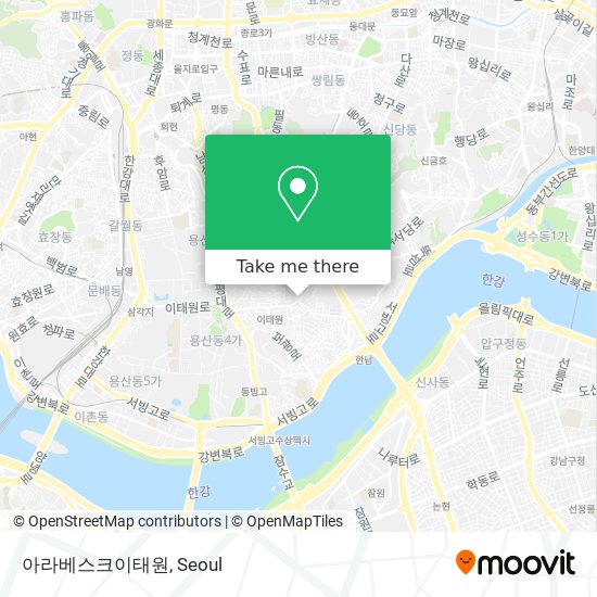 아라베스크이태원 map