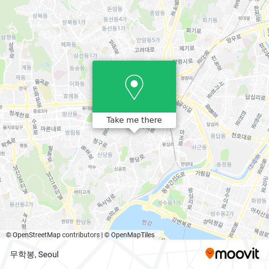 무학봉 map