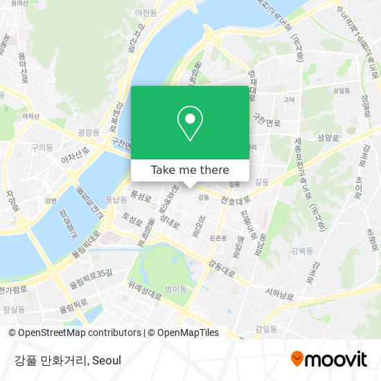 강풀 만화거리 map