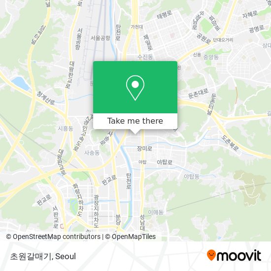 초원갈매기 map