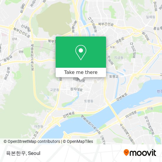 육본한우 map