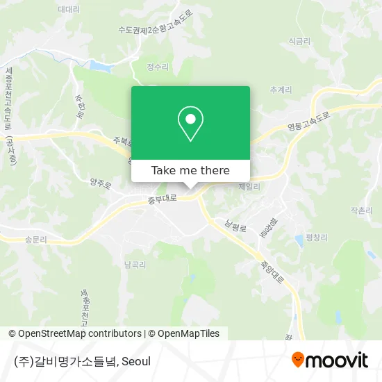 (주)갈비명가소들녘 map