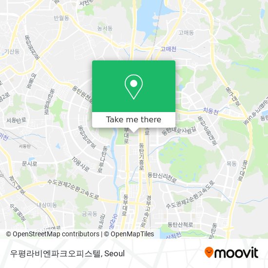 우평라비엔파크오피스텔 map