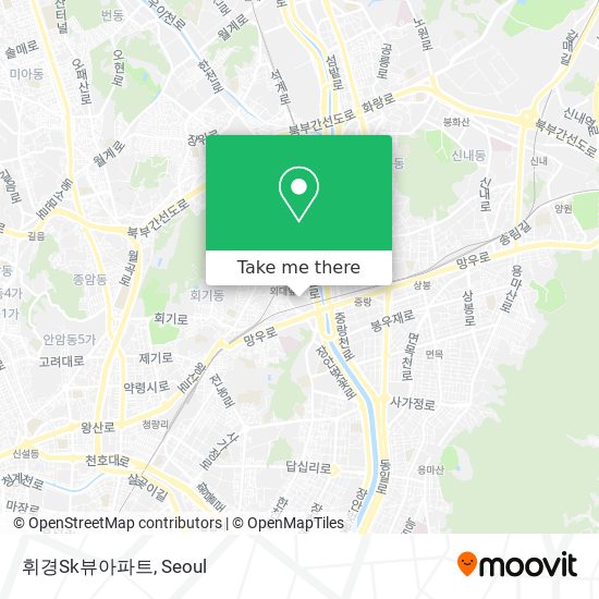 휘경Sk뷰아파트 map
