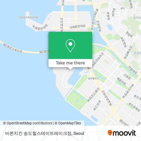 바른치킨 송도힐스테이트레이크점 map