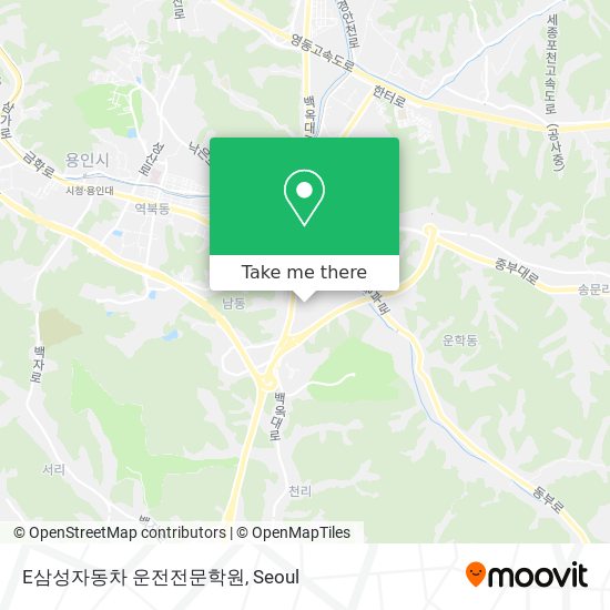 E삼성자동차 운전전문학원 map