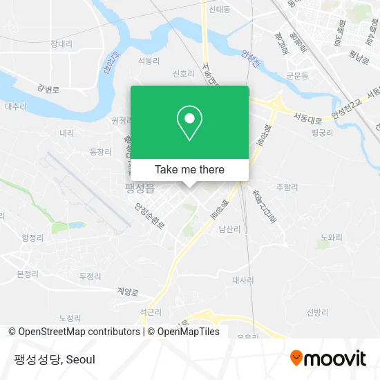 팽성성당 map