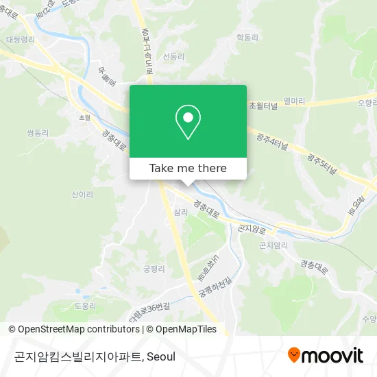 곤지암킴스빌리지아파트 map