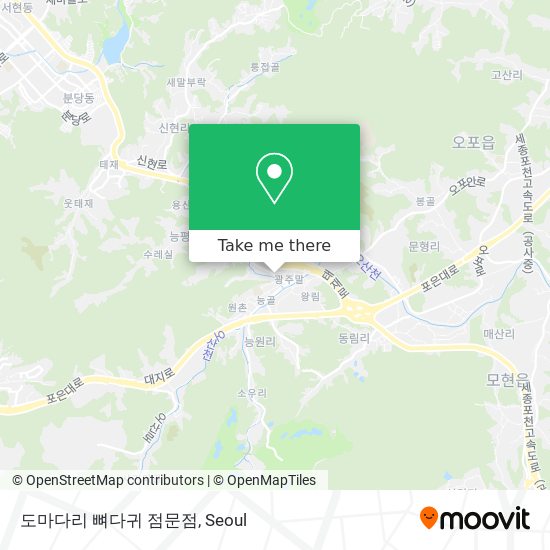 도마다리 뼈다귀 점문점 map