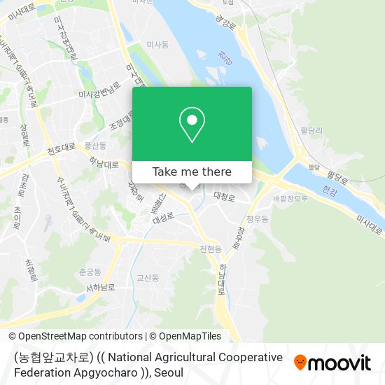 (농협앞교차로) (( National Agricultural Cooperative Federation Apgyocharo )) map