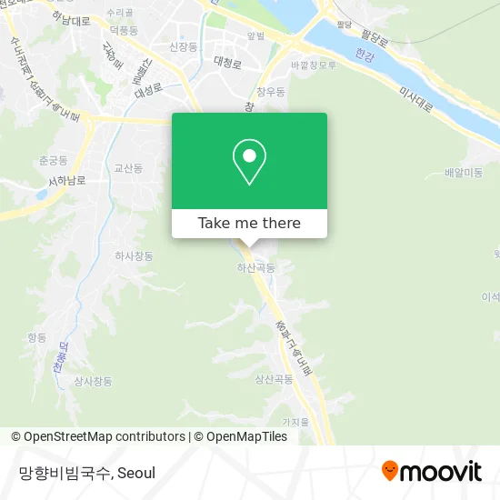 망향비빔국수 map