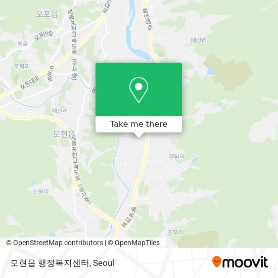 모현읍 행정복지센터 map