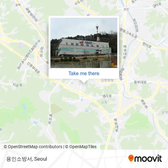 용인소방서 map