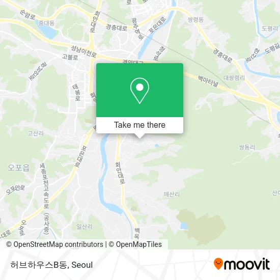 허브하우스B동 map